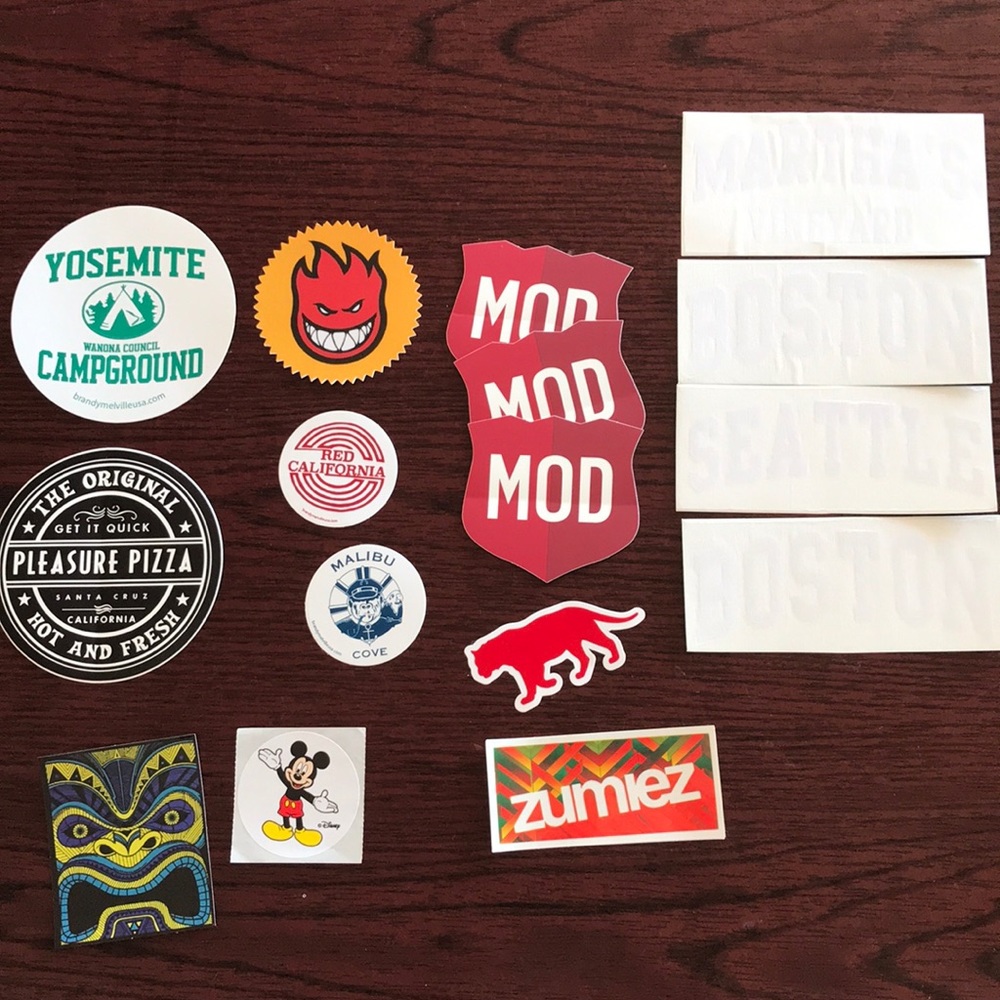 Water bottle stickers